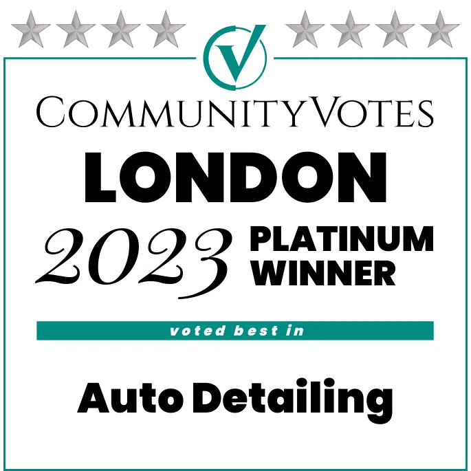 winners badge london 2023 platinum auto detailing